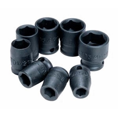 ATD TOOLS ATD Tools ATD-2200 8 Pc. 6-Point Shallow Impact Socket Set ATD-2200